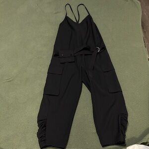 Tibi Black Strappy Jumpsuit